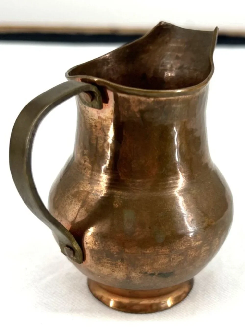 Copper Pitchers Hand Hammered Mini 3-3.5